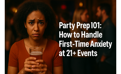✓ Party Prep 101: How to Handle First-Time Anxiety at 21+ Events