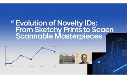 ✓ The Evolution of Novelty IDs: From Sketchy Prints to Scannable Masterpieces