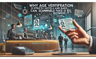 ✓ Why Age Verification is Strict in Hotels and Bars: Can Scannable Fake IDs Bypass It?