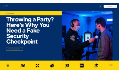 ✓ Throwing a Party? Here’s Why You Need a Fake Security Checkpoint