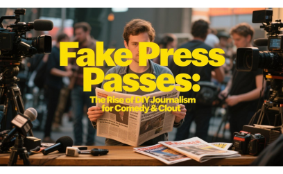 Fake Press Passes: The Rise of DIY Journalism for Comedy & Clout