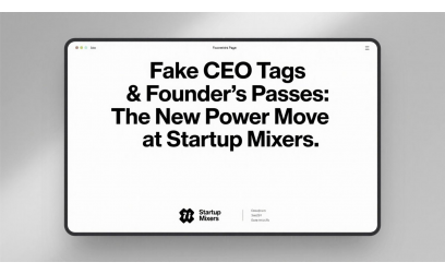 Fake CEO Tags & Founder’s Passes: The New Power Move at Startup Mixers